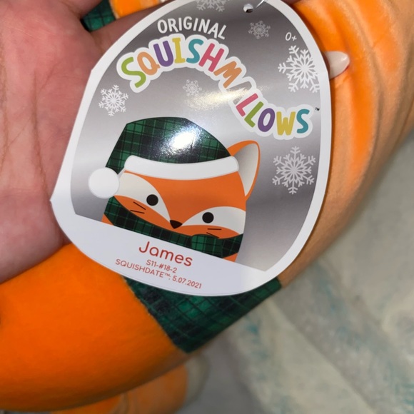 Squishmallow Christmas James the fox 12” - Picture 4 of 4